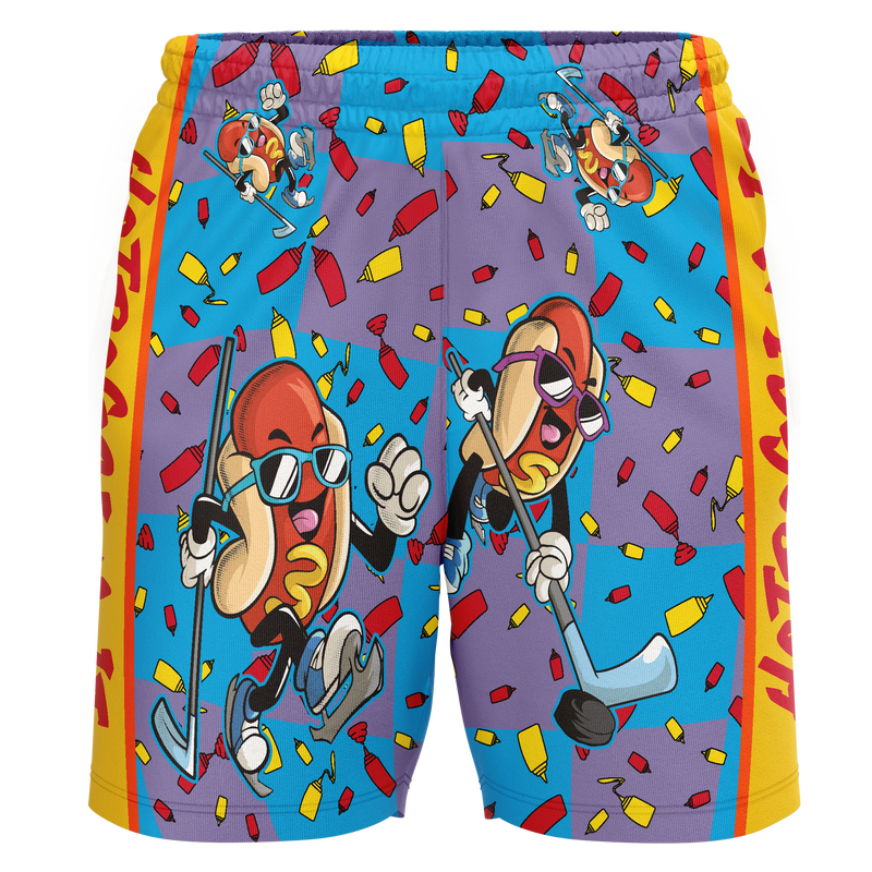 Aspen Aviators Hot Dog Adult Workout Wear Shorts