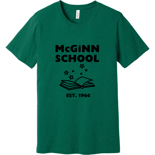 McGinn Elementary Unisex 'Book' Heather CVC Short Sleeve Tee