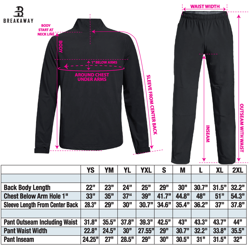 Adult Breakaway Lightweight Warm Up Jacket (Mercer Chiefs Tier 2)