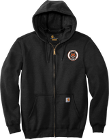 Biggby Bobcats Carhartt Midweight Hooded Zip-Front Sweatshirt