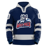 Hartford Jr. Wolfpack Girls Youth Sublimated Retro Hoodie