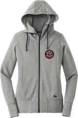 Palmyra Black Knights New Era Ladies Tri-Blend Fleece Full-Zip Hoodie