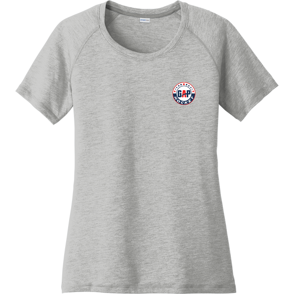 GAP Hockey Ladies PosiCharge Tri-Blend Wicking Scoop Neck Raglan Tee