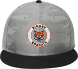 Biggby Bobcats New Era Camo Flat Bill Snapback Cap
