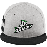 Junior Blades New Era Shadow Heather Striped Flat Bill Snapback Cap