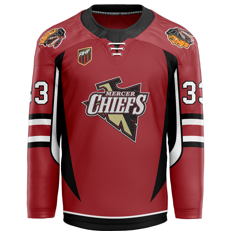 Mercer Chiefs Special Store Adult Goalie Cut and Sew Jersey